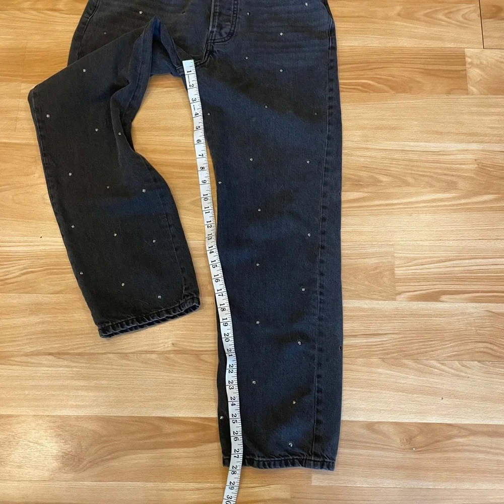 Lucky Brand Lucky Legend Jeans‎ Womens 4/27 Black Cotton 90s Loose Stud Western
